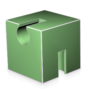 Würfel, Puzzleteil Grün