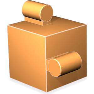 Würfel, Puzzleteil Orange