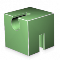 Würfel, Puzzleteil, Grün