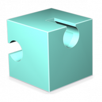 Würfel, Puzzleteil, Türkis