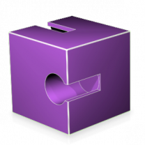 Würfel, Puzzleteil, Lila